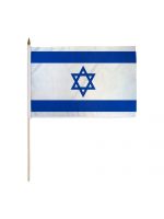 ISRAEL STICK FLAG 12" x 18" 9.99