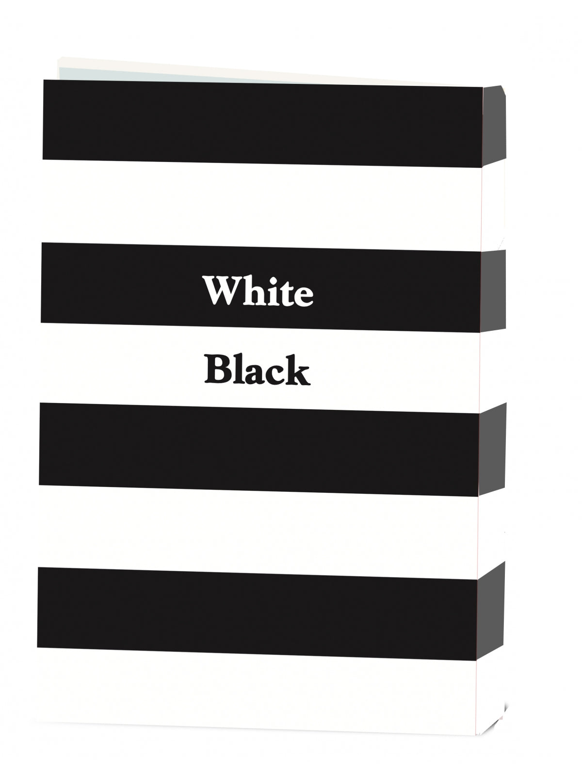 BLACK AND WHITE NOTEBOOK